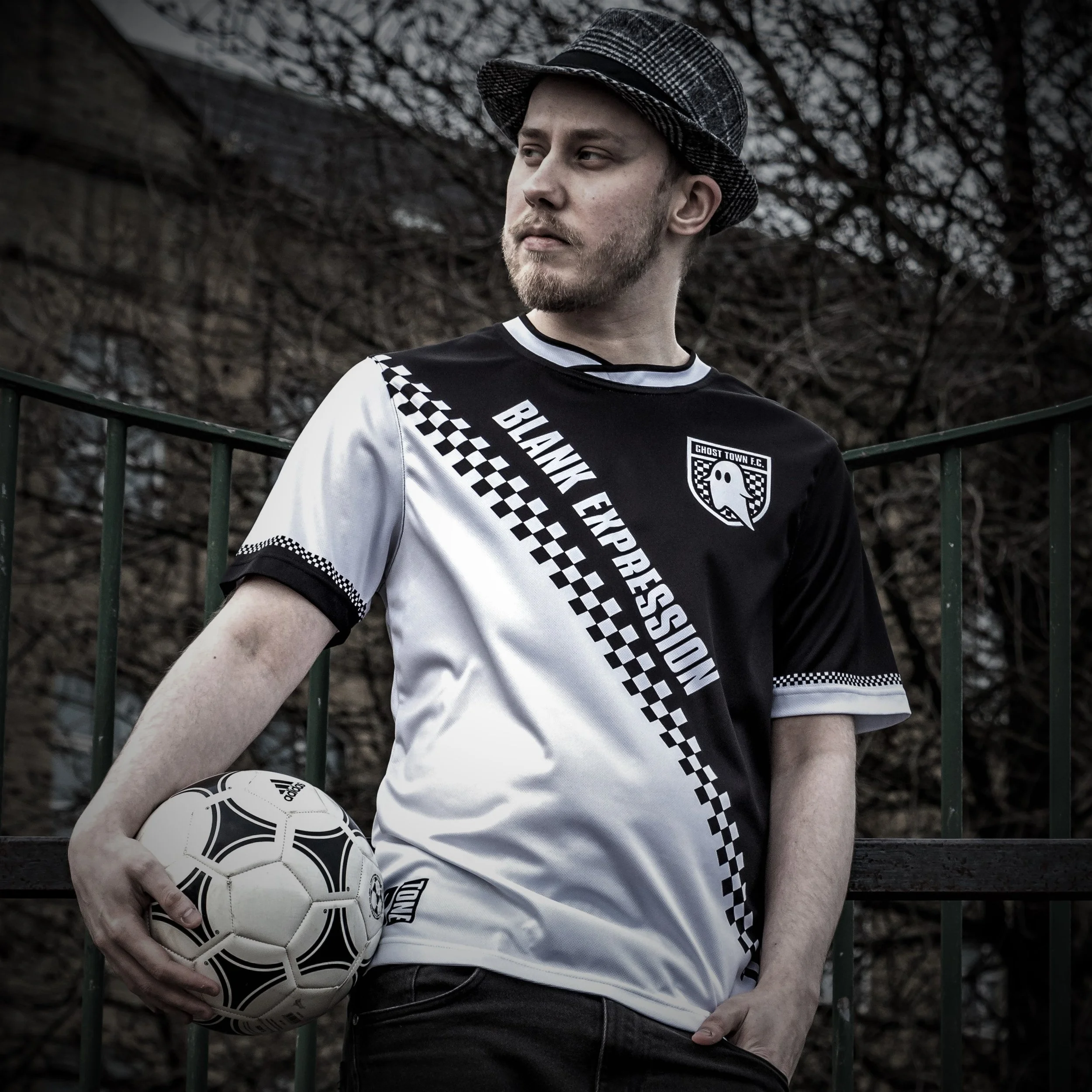 Black and white football shirt sales